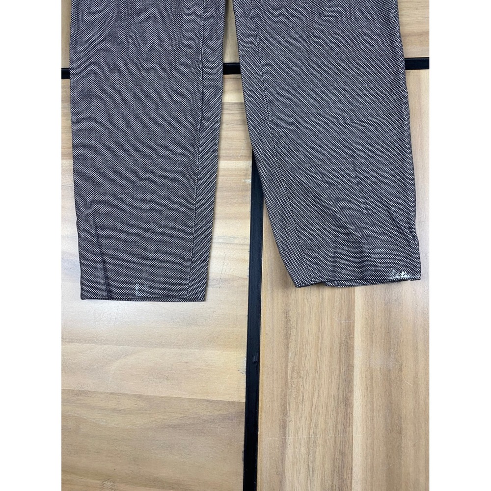 Banana Republic Sloan Ankle Pants Stretch Career Casual Black White Size 10 - Picture 6 of 9